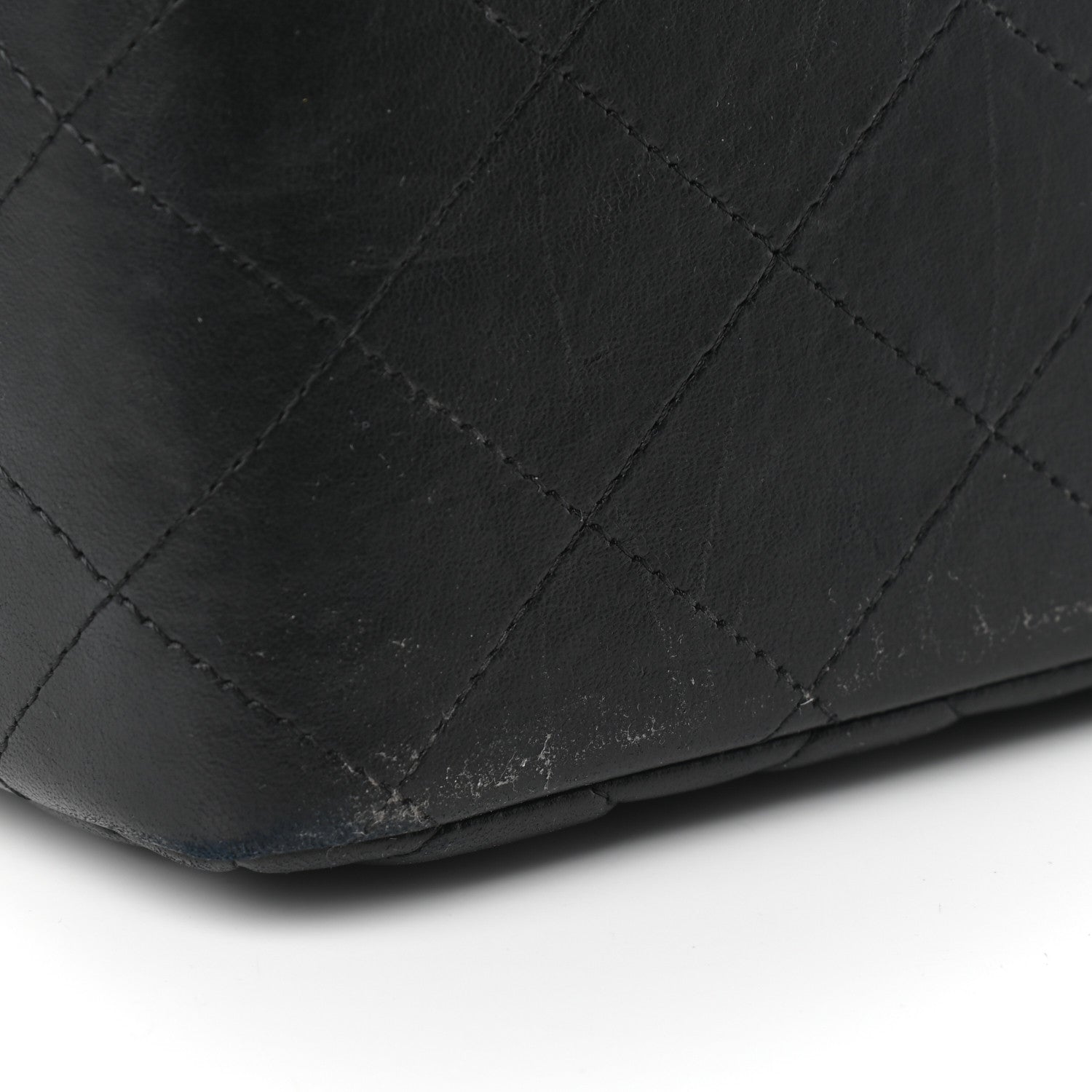 Chanel Lambskin Quilted Jumbo Double Flap Black 10 of 10