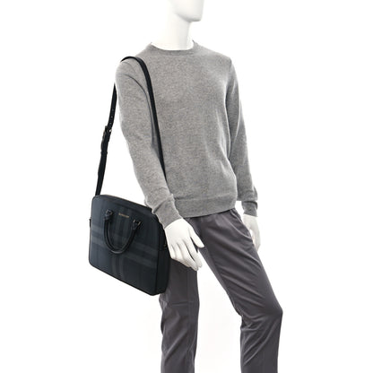 Burberry London Check Ainsworth Briefcase Dark Charcoal 2 of 9
