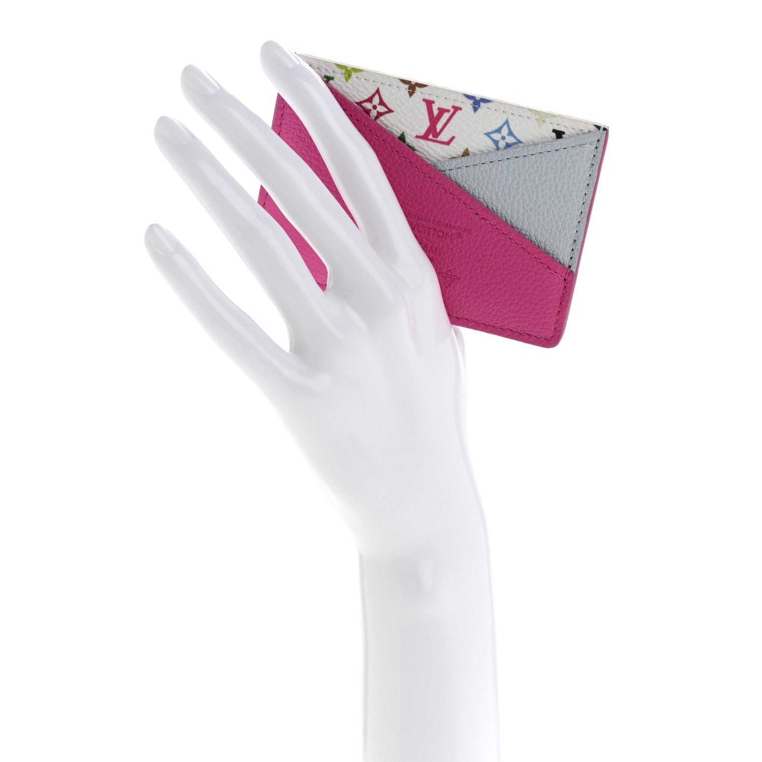 Louis Vuitton LV X TM Monogram Multicolor Criss-Cross Card Holder Kawaii Pink 2 of 8