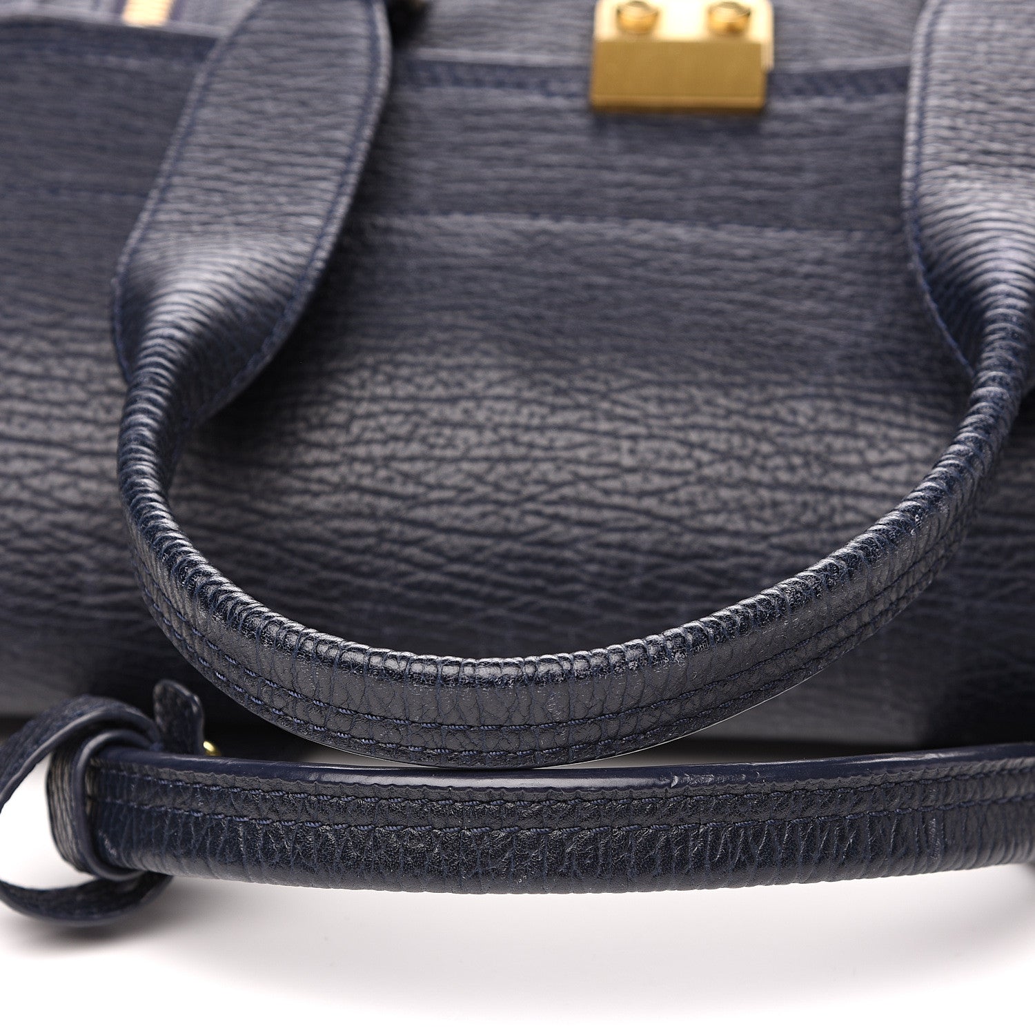 3.1 Phillip Lim 3.1 Textured Calfskin Medium Pashli Satchel Ink 12 of 13