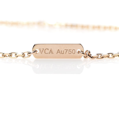 Van Cleef & Arpels 18K Rose Gold Vintage Alhambra Pendant Necklace 7 of 9
