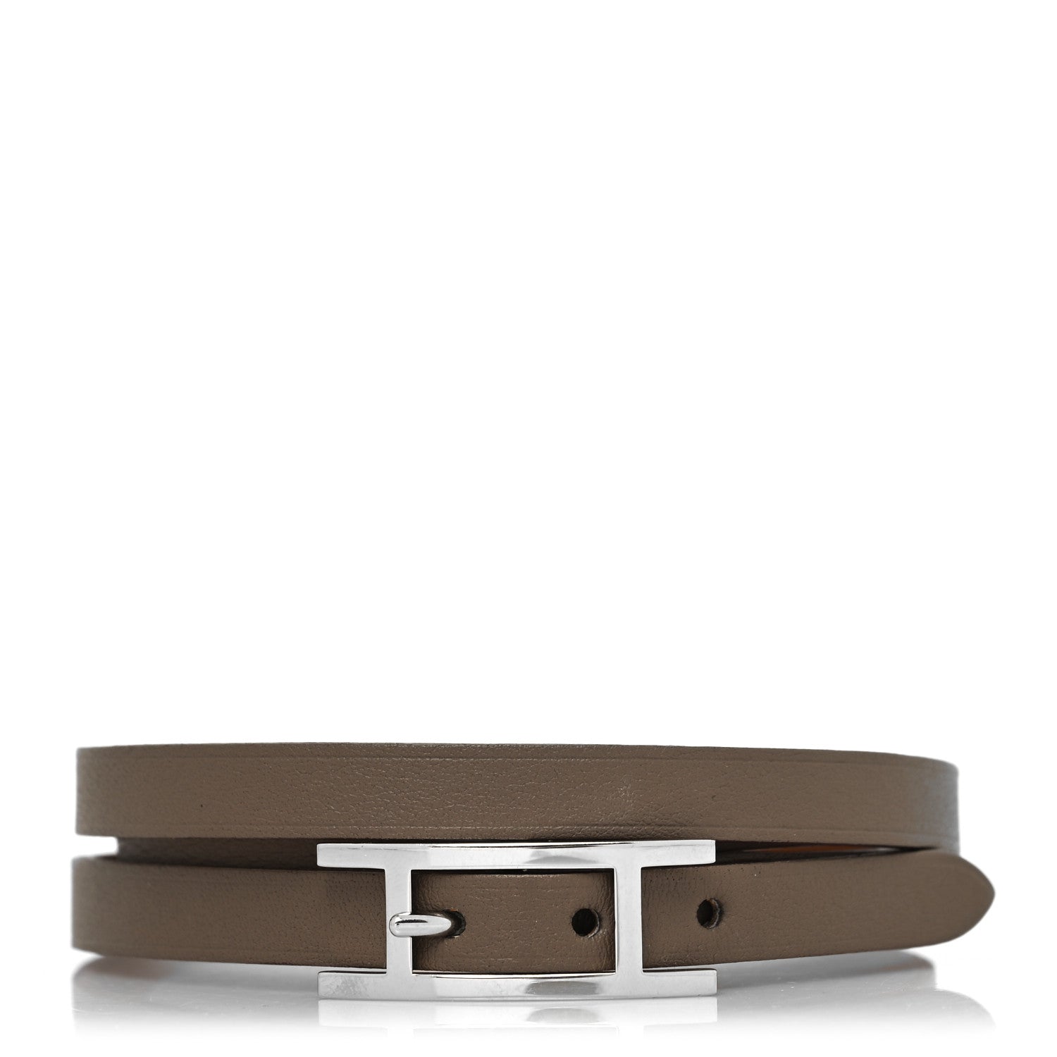 Hermes Swift Behapi Double Tour Bracelet T2 Etoupe 1 of 5
