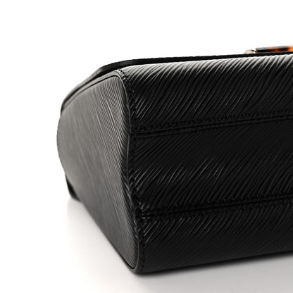 Louis Vuitton Epi Tortoiseshell Twist Shoulder Bag MM Black 8 of 9