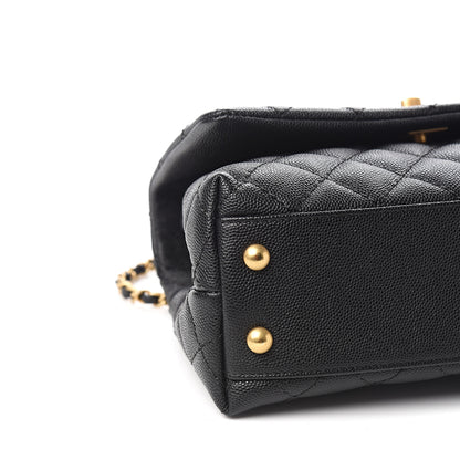 Chanel Caviar Quilted Mini Coco Handle Flap Black 7 of 9