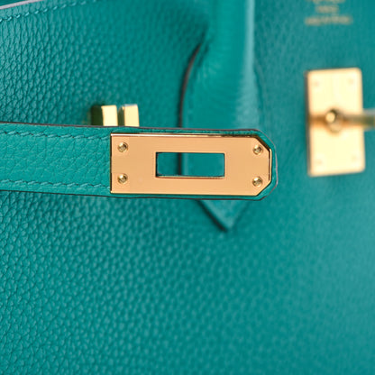 Hermes Togo Birkin 25 Vert Verone 24 of 37