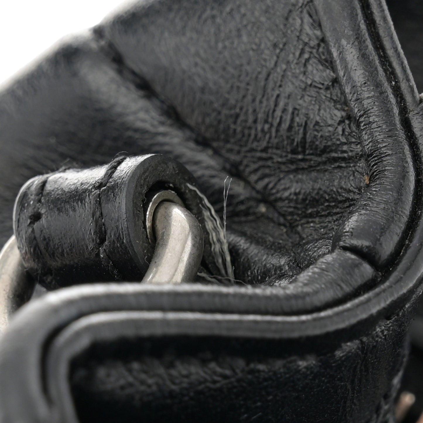 Calfskin Y Quilted Monogram Toy Loulou Crossbody Bag Black