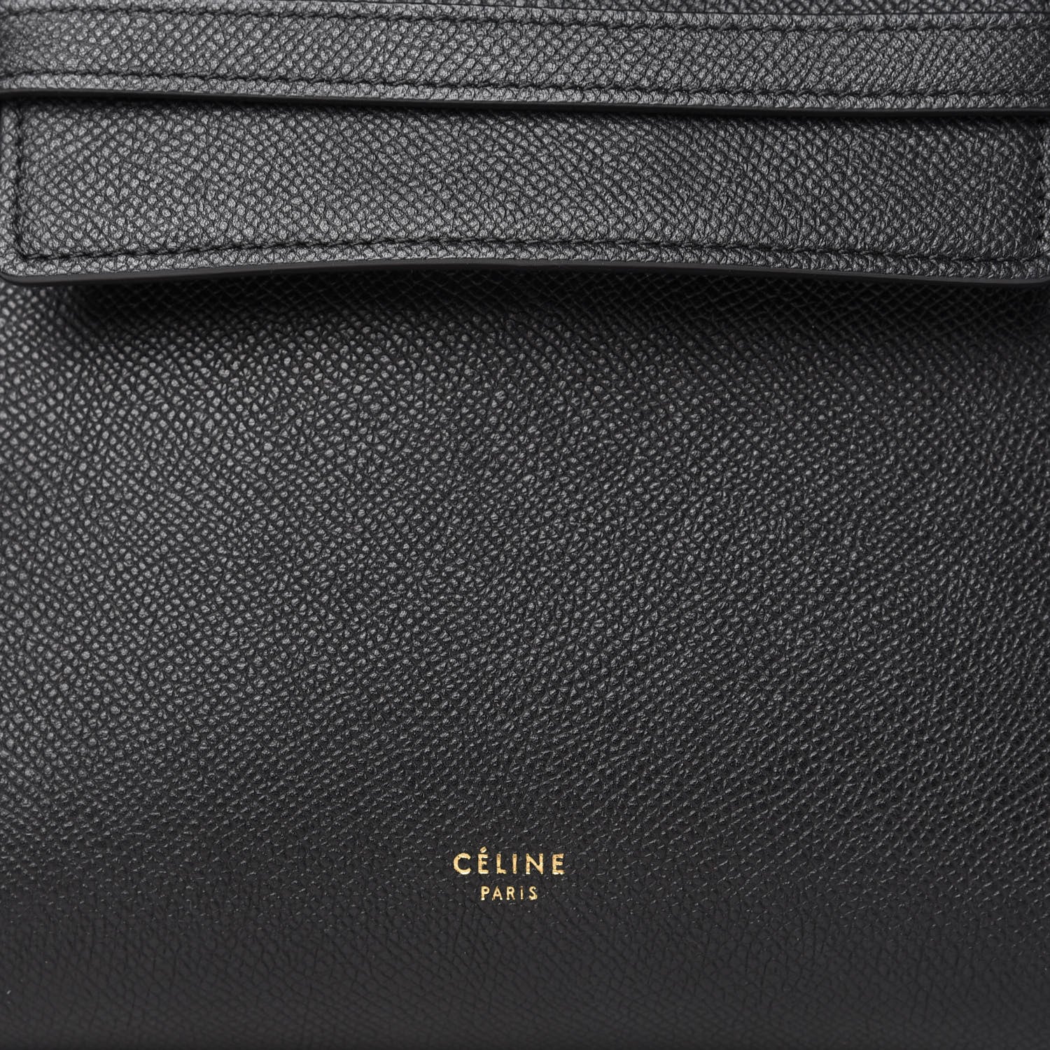 Celine Grained Calfskin Micro Belt Bag Black 8 of 9