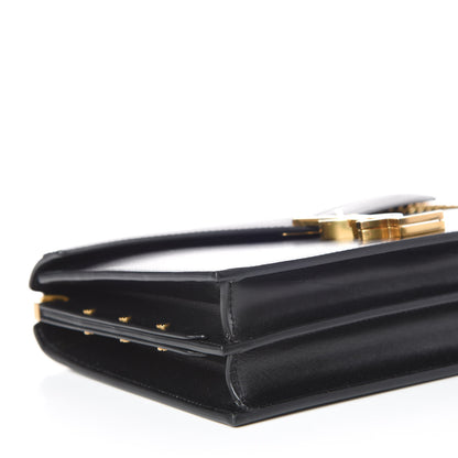 Saint Laurent Smooth Calfskin Monogram Cassandra Clasp Bag Black 7 of 8