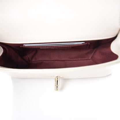 Chanel Calfskin Chevron Stitched Waist Bag Fanny Pack Ivory 7 of 7