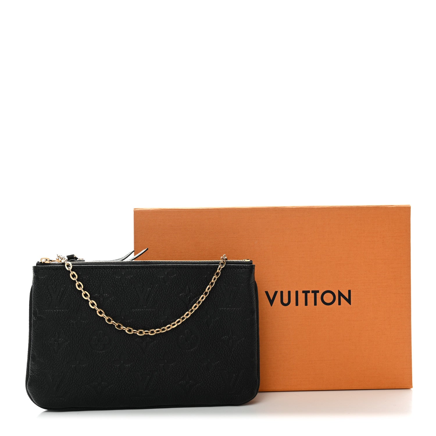 Louis Vuitton Empreinte Double Zip Pochette Black 11 of 11