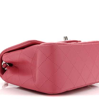 Chanel Lambskin Quilted Mini Square Flap Pink 9 of 11
