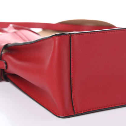 Fendi Vitello Grace Suede Small Flip Tote Fragola Marrone 11 of 12
