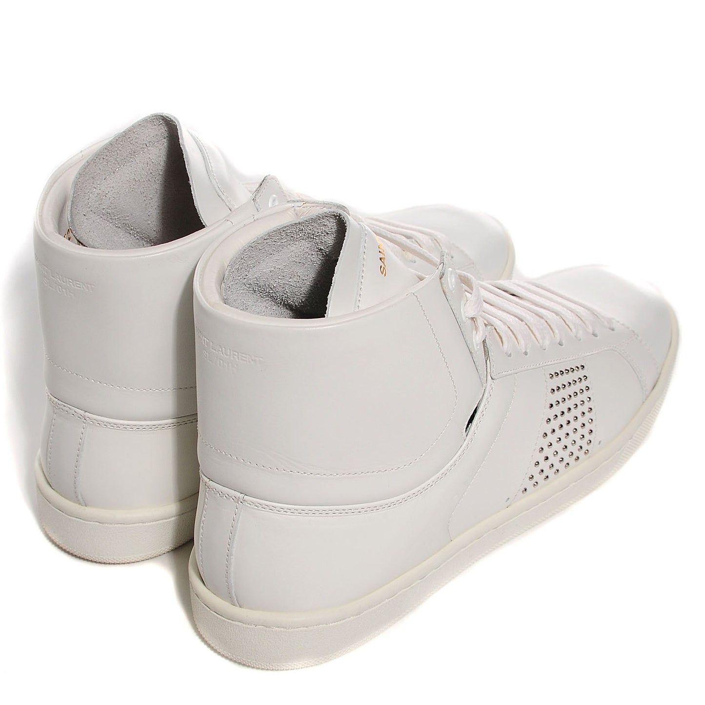 Nappa Wolly High Top Sneakers 36.5 Optique White