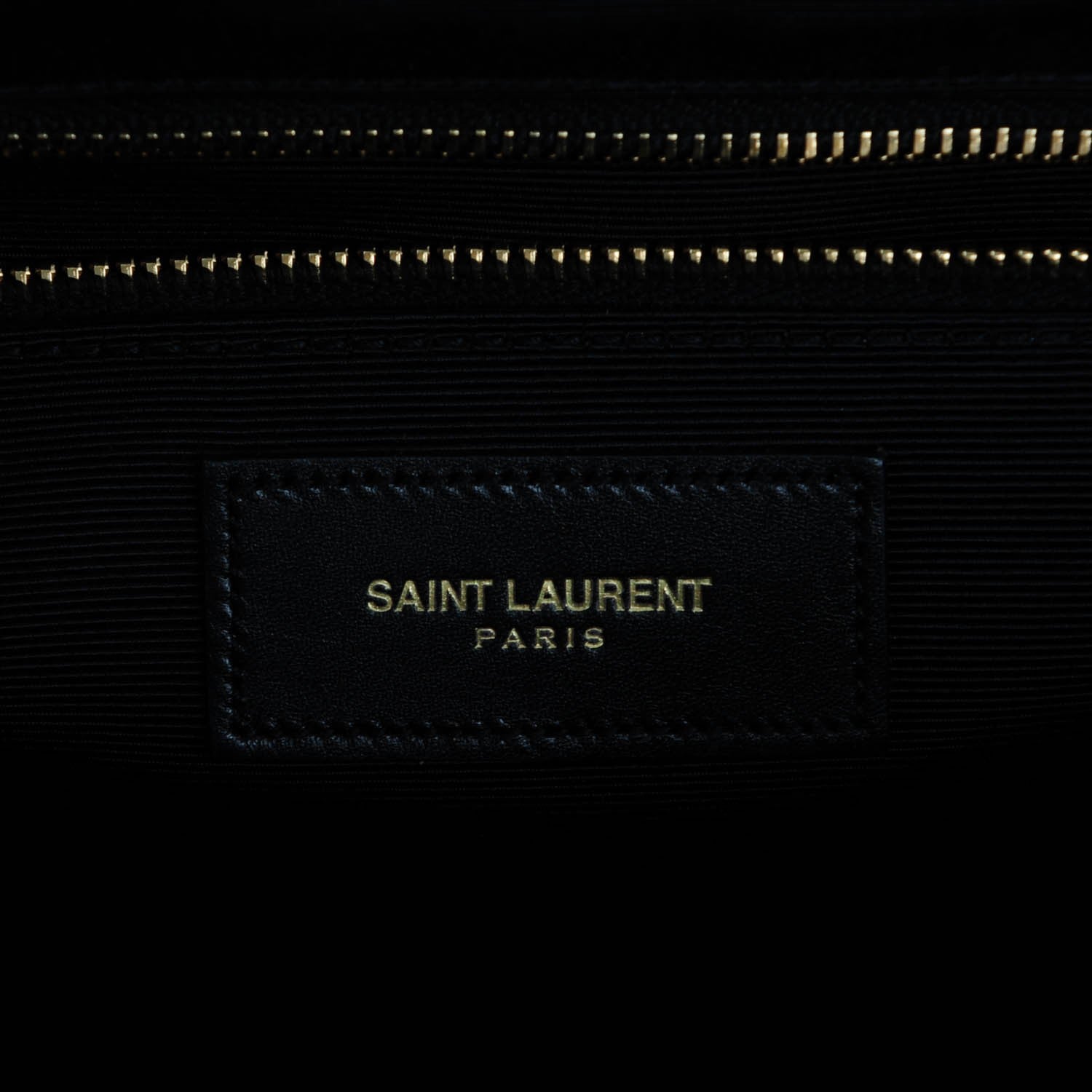 Saint Laurent Smooth Calfskin Matelasse Large Classic Monogram Satchel Black 6 of 7