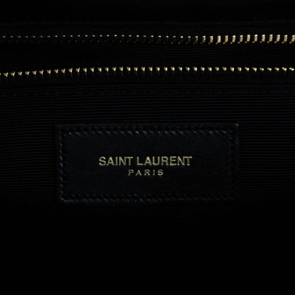 Saint Laurent Smooth Calfskin Matelasse Large Classic Monogram Satchel Black 6 of 7