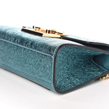 Gucci Galassia Small Padlock Shoulder Bag Turchese 6 of 9
