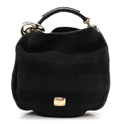 Jimmy Choo Raffia Large Sky Hobo Black 1 of 11