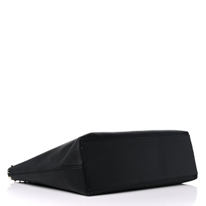 Valentino Garavani Grained Calfskin Rockstud Shoulder Tote Black 4 of 14