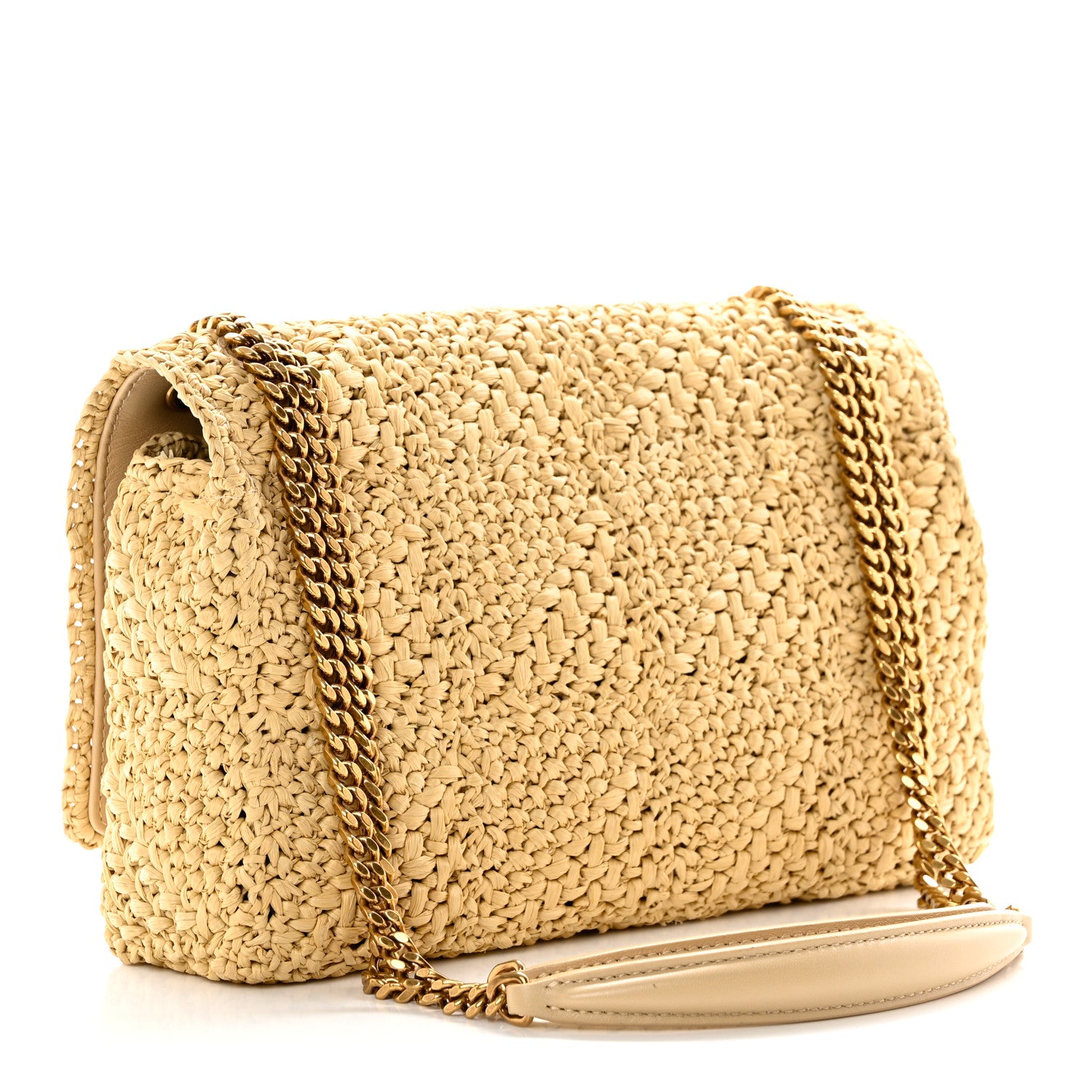 Saint Laurent Raffia Monogram Medium Jamie Natural Avorio 3 of 14