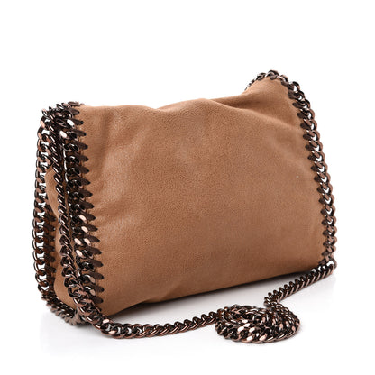 Stella McCartney Shaggy Deer Mini Falabella Fold Over Tote Camel 4 of 10