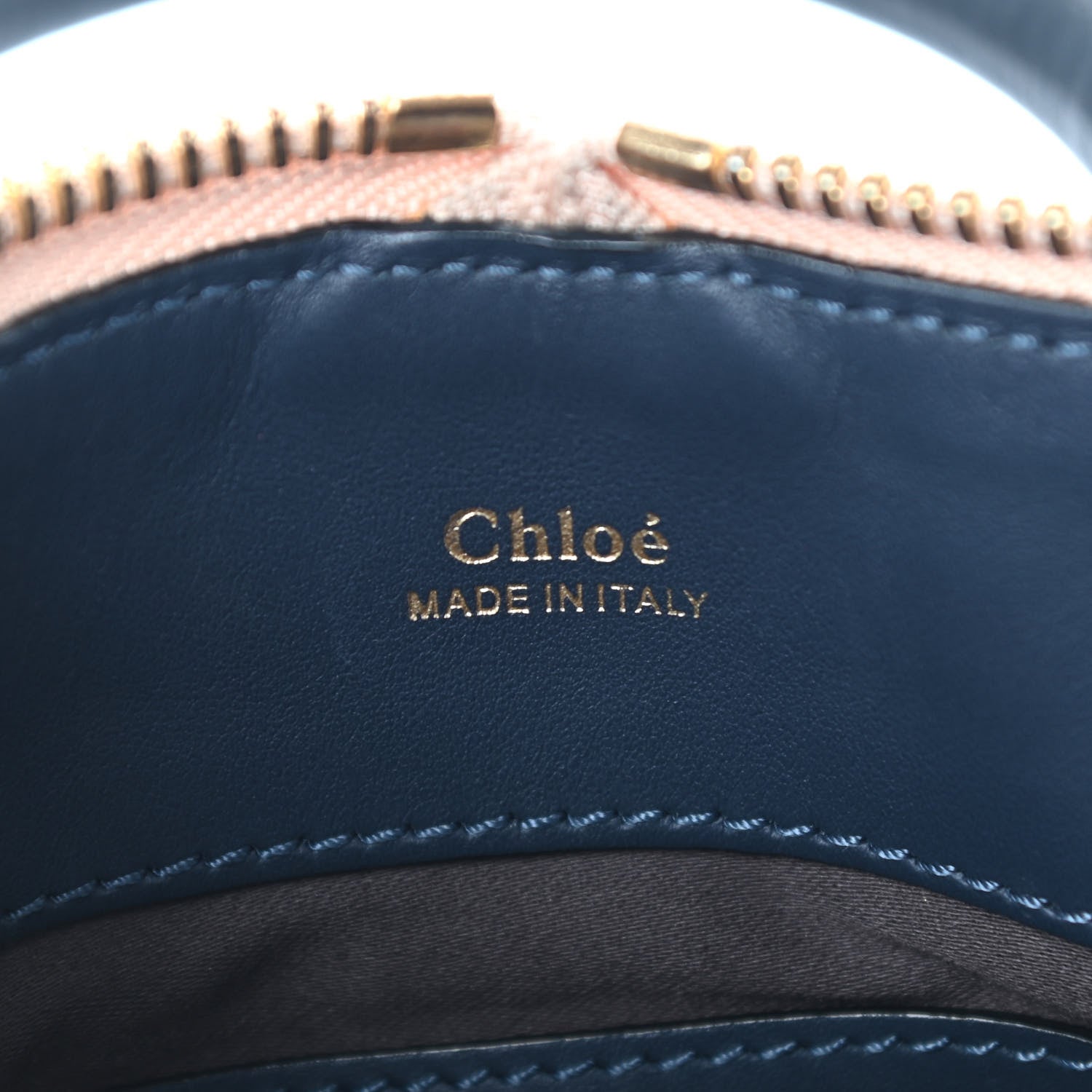 Chloe Smooth Calfskin Mini Baylee Tote Street Blue Navy 6 of 8