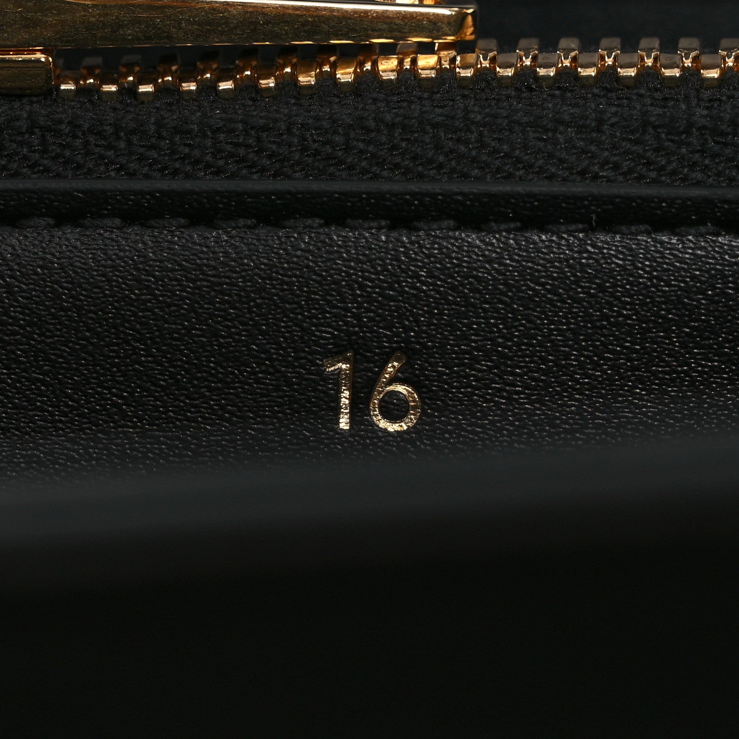 Celine Satinated Calfskin Medium 16 Top Handle Bag Black 7 of 13