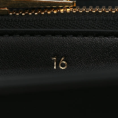 Celine Satinated Calfskin Medium 16 Top Handle Bag Black 7 of 13