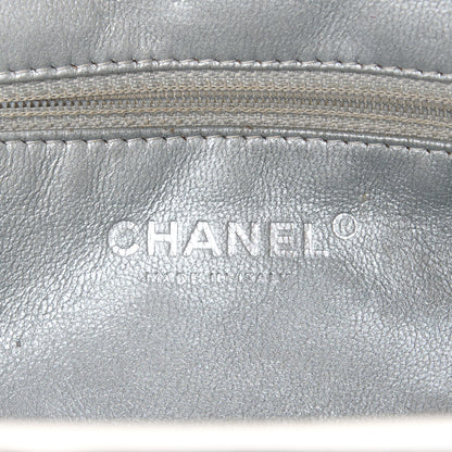 Chanel Metallic Aged Calfskin Quilted Timeless Clutch Silver 7 of 12