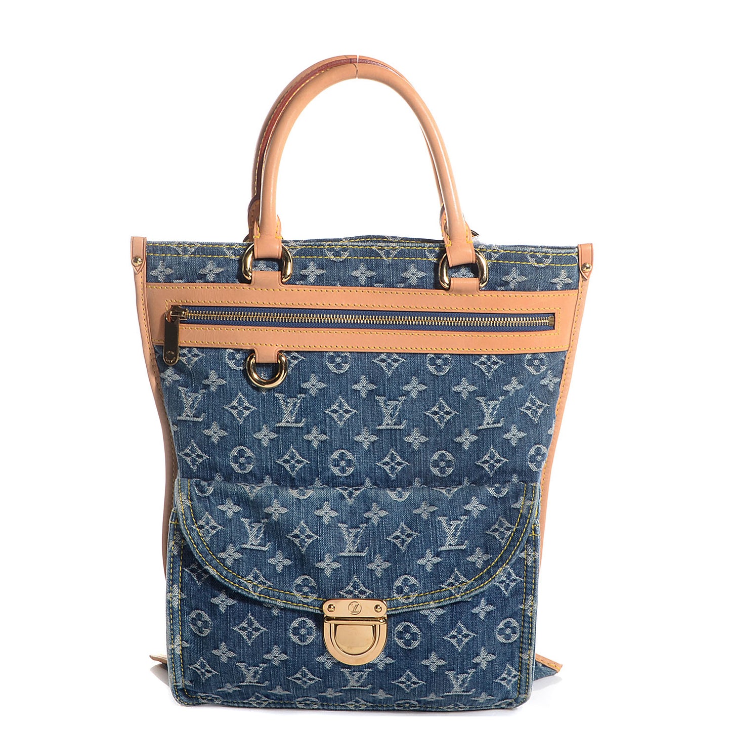 Denim Monogram Sac Plat
