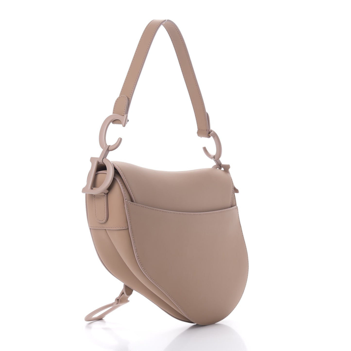 Ultra Matte Calfskin Saddle Bag Blush