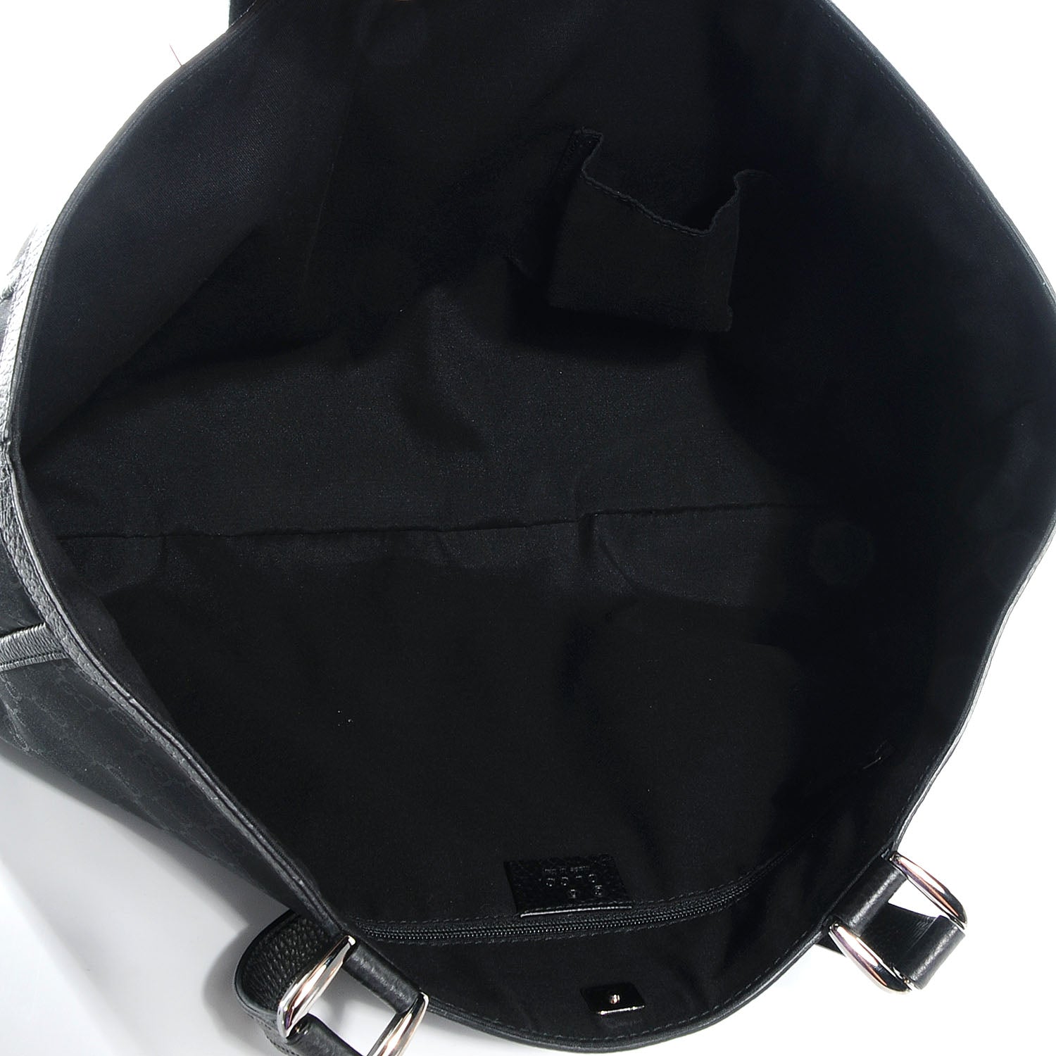 Gucci Nylon Monogram Large Abbey Tote Black 5 of 7