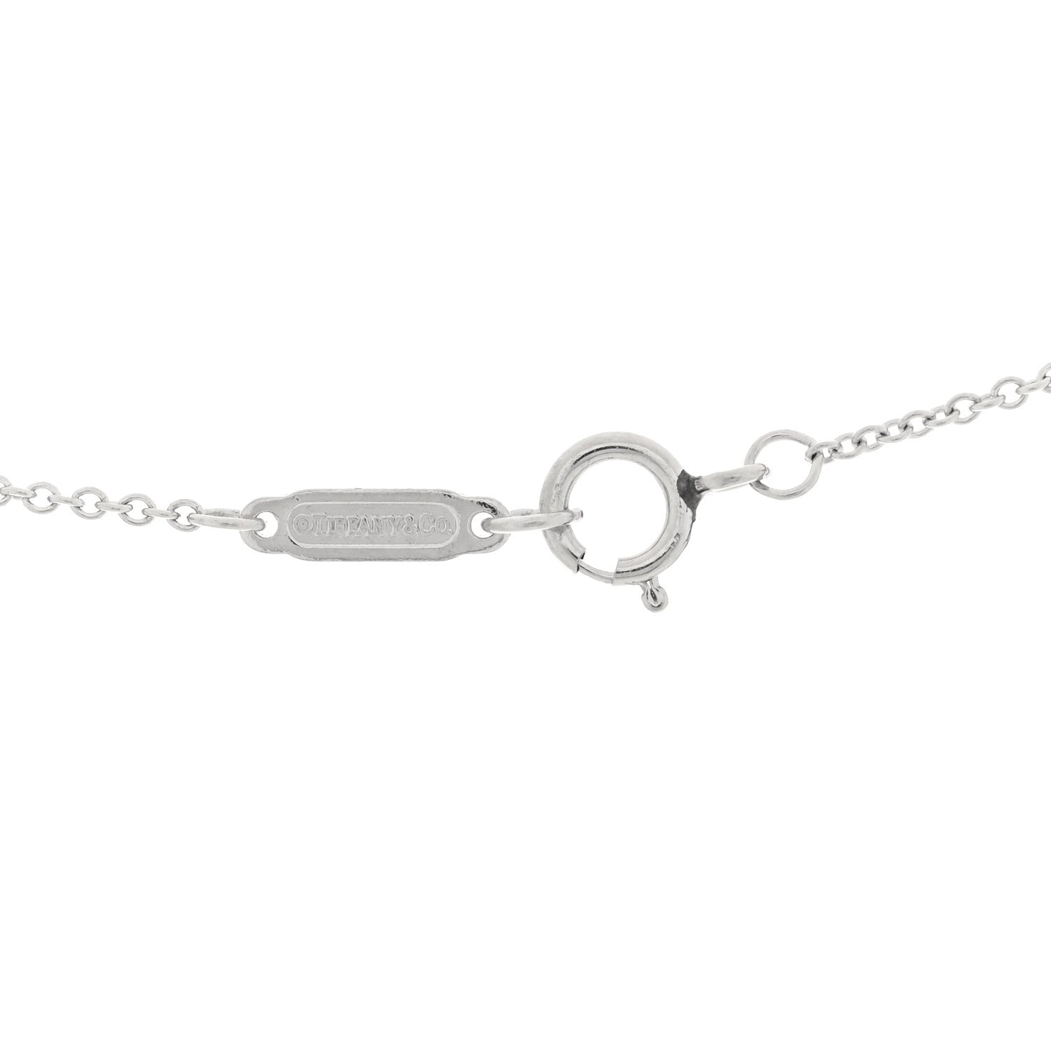 Tiffany Platinum Diamond Tanzanite Pendant Necklace 4 of 4