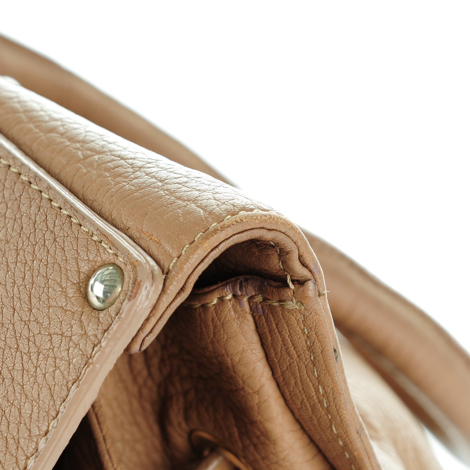 Jimmy Choo Grainy Calf Medium Rosalie Satchel Nude 10 of 11