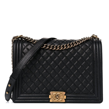 Chanel Caviar Quilted Large Boy Flap Black 1 of 9