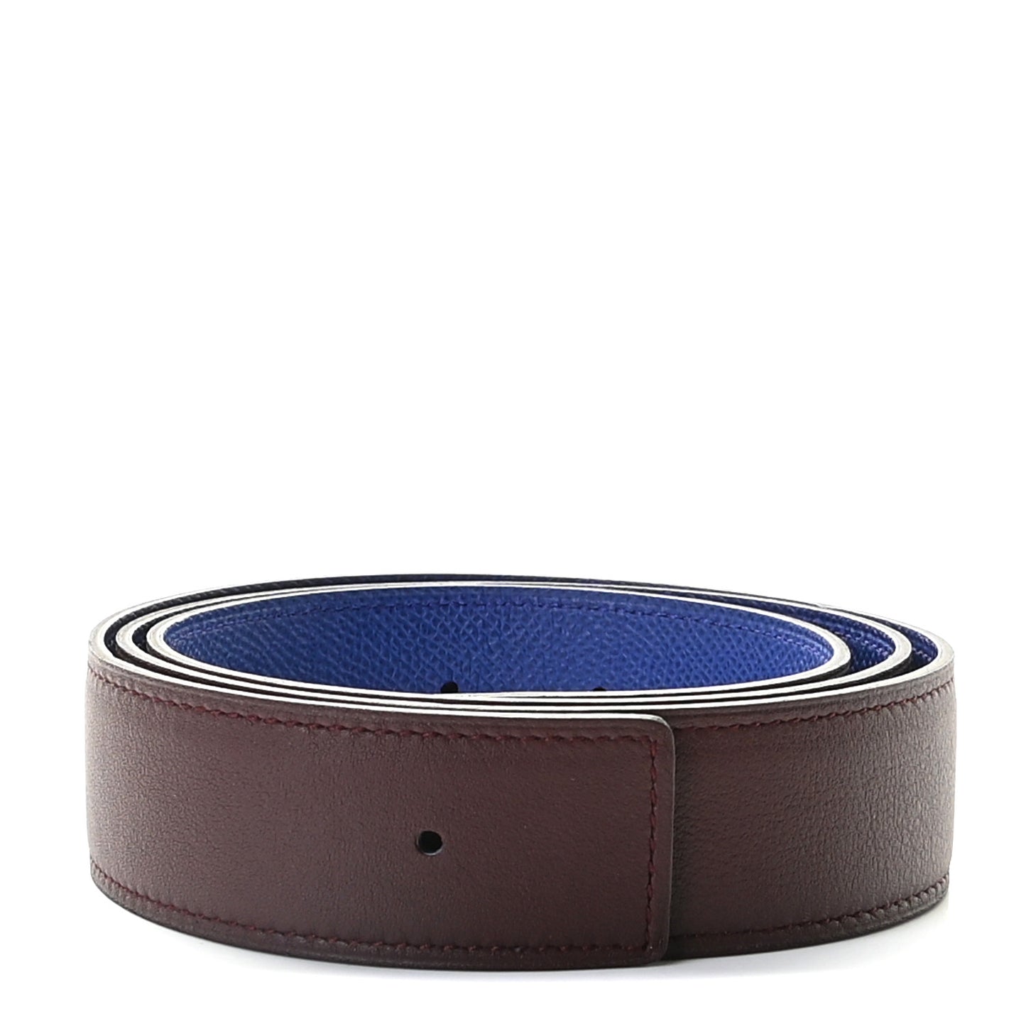 Epsom Swift 32mm Belt Strap 90 Bleu Electrique Prune