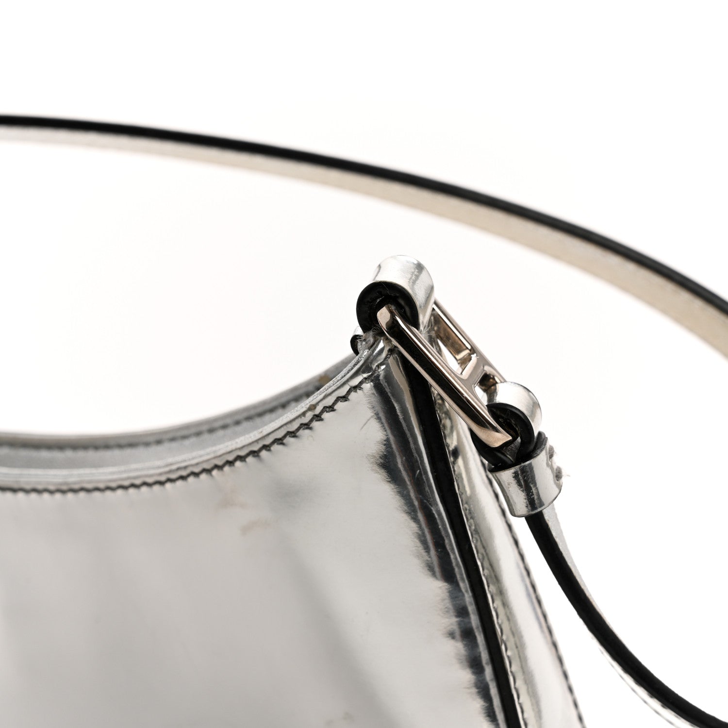 Prada Spazzolato Cleo Shoulder Bag Argento 10 of 10