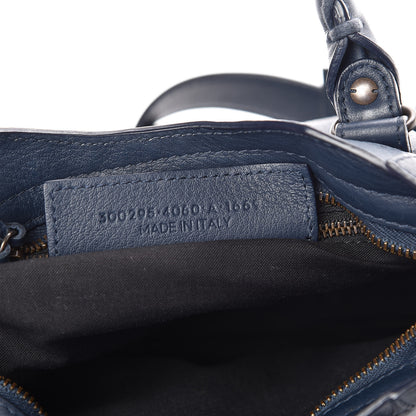 Balenciaga Calfskin Classic Hardware Mini City Bleu Nuit Dark Sea 8 of 11