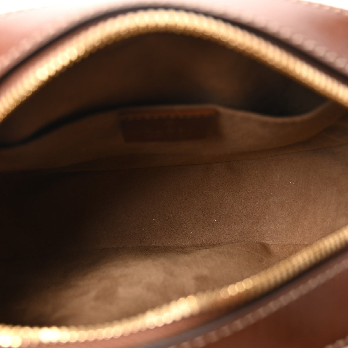 GG Supreme Monogram Cuoio Toscano Mini Chain Shoulder Bag Beige Ebony Cuir