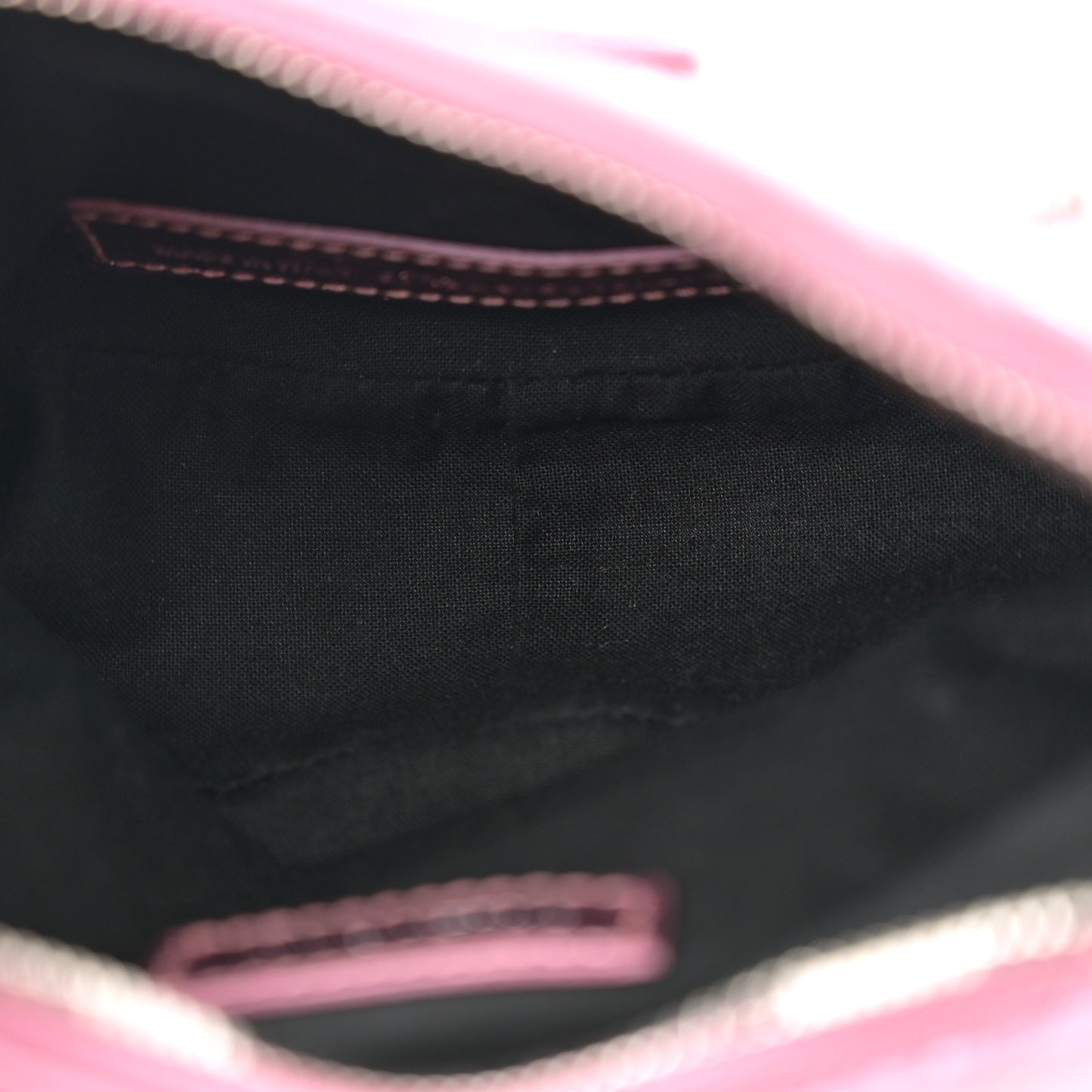 Metallic Agneau Arena Crystal Le Cagole Shoulder Bag XS Met Pink