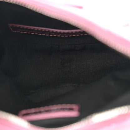 Balenciaga Metallic Agneau Arena Crystal Le Cagole Shoulder Bag XS Met Pink 6 of 11