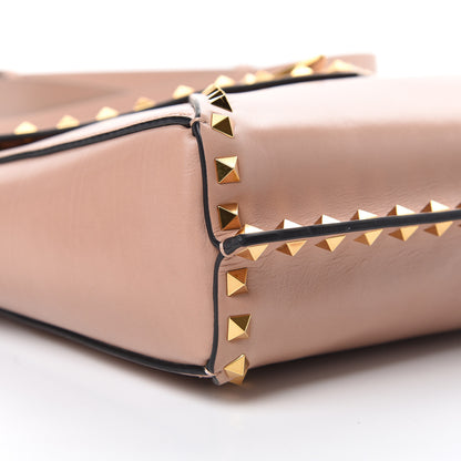 Valentino Garavani Vitello Rockstud Hype Shoulder Bag Rose Cannelle 9 of 12