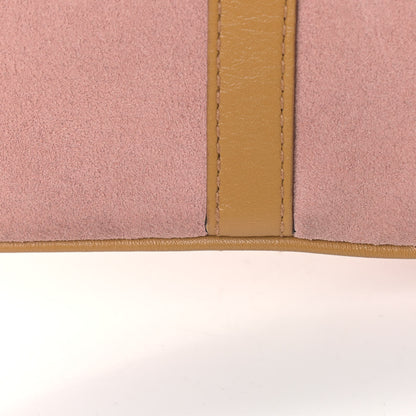 Gucci Suede Calfskin Bamboo Handle Jackie O Hobo Pink 13 of 13