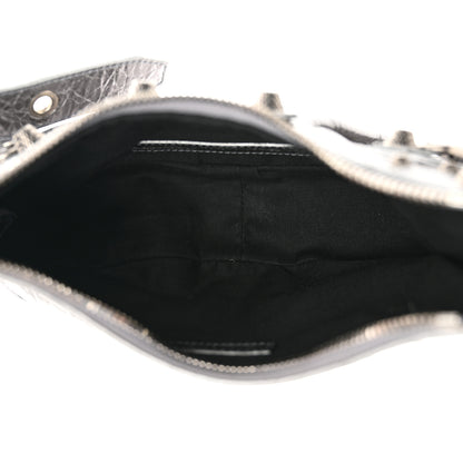 Balenciaga Metallic Agneau Arena Le Cagole Shoulder Bag XS Silver 6 of 11