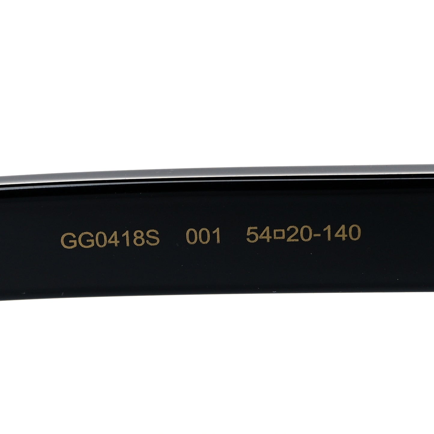 Crystal Square Frame GG Sunglasses GG0418S Black