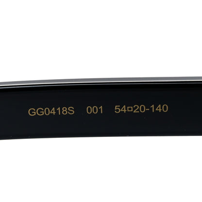 Gucci Crystal Square Frame GG Sunglasses GG0418S Black 6 of 7