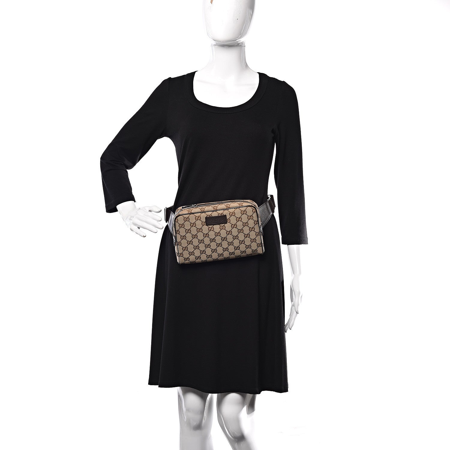 Gucci Monogram Belt Bag Dark Brown 2 of 11