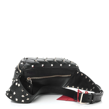 Valentino Garavani Nappa Rockstud Spike Belt Bag 85 Black 3 of 9