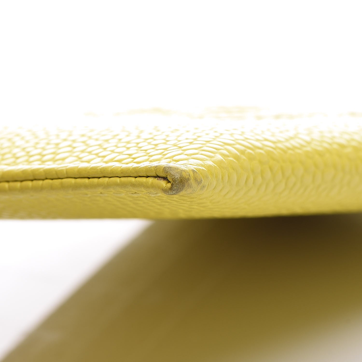 Chanel Caviar CC Timeless Card Holder Yellow 12 of 16