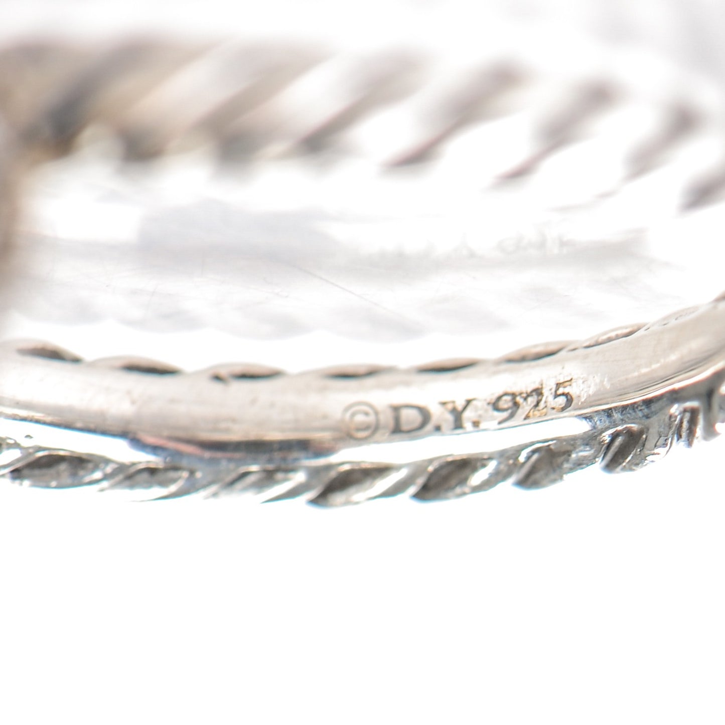 Sterling Silver Pave Diamond 8mm Element Ball Ring 51.5 6