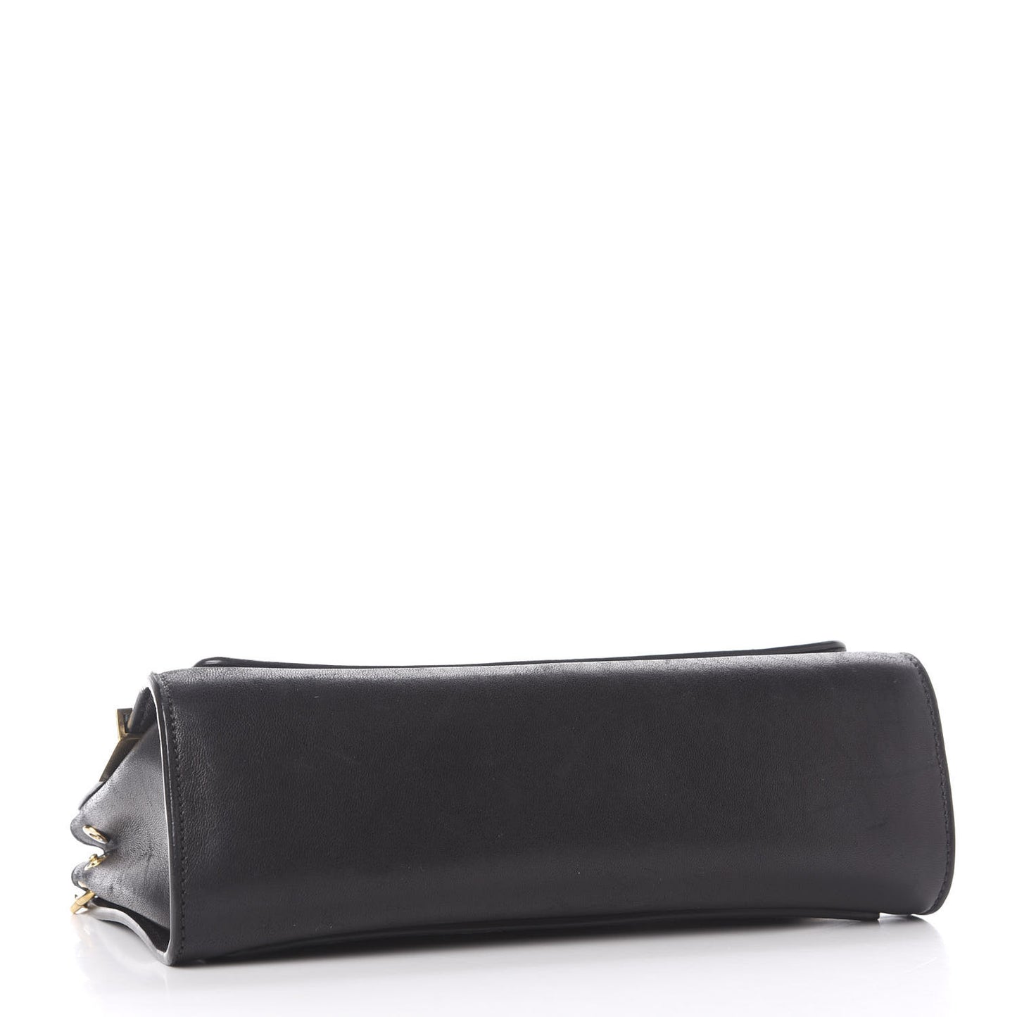 Lambskin Medium Elle Chain Clutch Black